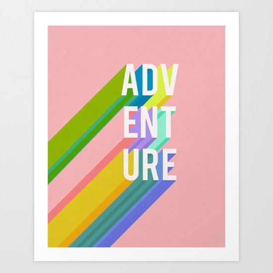 Adventure in Pink Art Print