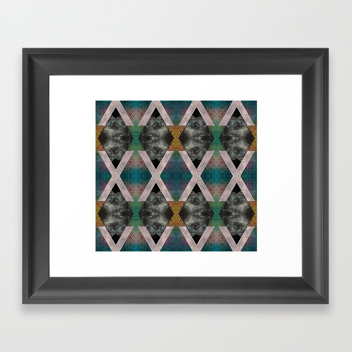 Trippin' on a mountain and falling into space Framed Art Print