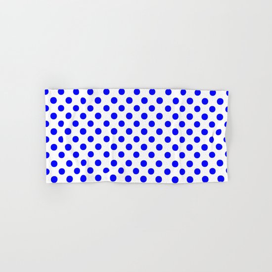 Polka Dots (Blue/White) Hand & Bath Towel