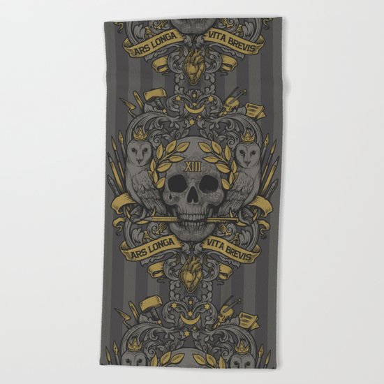 ARS LONGA VITA BREVIS Beach Towel