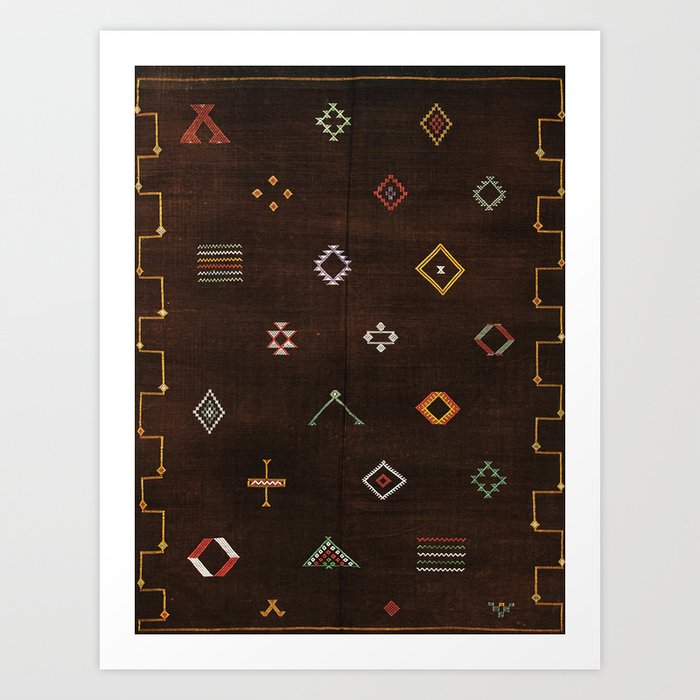 Sands of Time: Embracing the Richness of Moroccan Bohemian Heritage Art Print