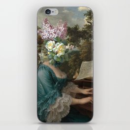 Flower Head & Piano-Forte iPhone Skin