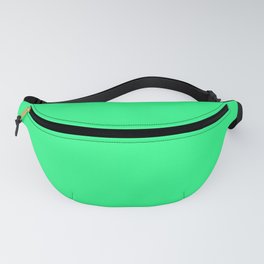 Vivid Cyan Lime Green Solid Monochromic Color Fanny Pack