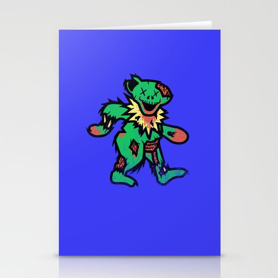 Grateful undead bear Stationery Cards