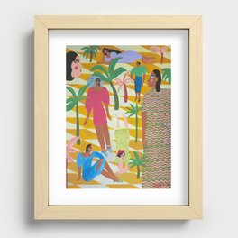 Yellow Nights Recessed Framed Print