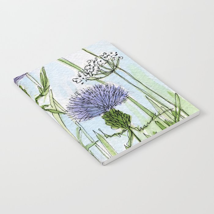 Thistle White Lace Watercolor Notebook