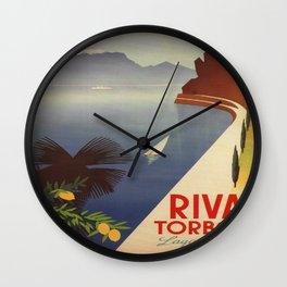 Vintage poster - Riva Torbole Wall Clock