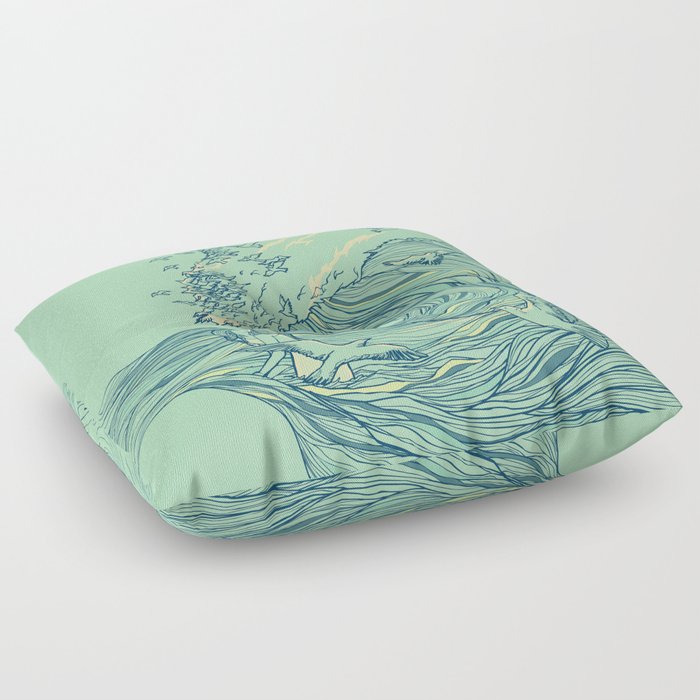 Ocean Breath Floor Pillow