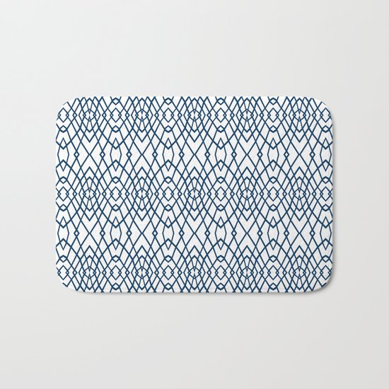 Web Navy Bath Mat