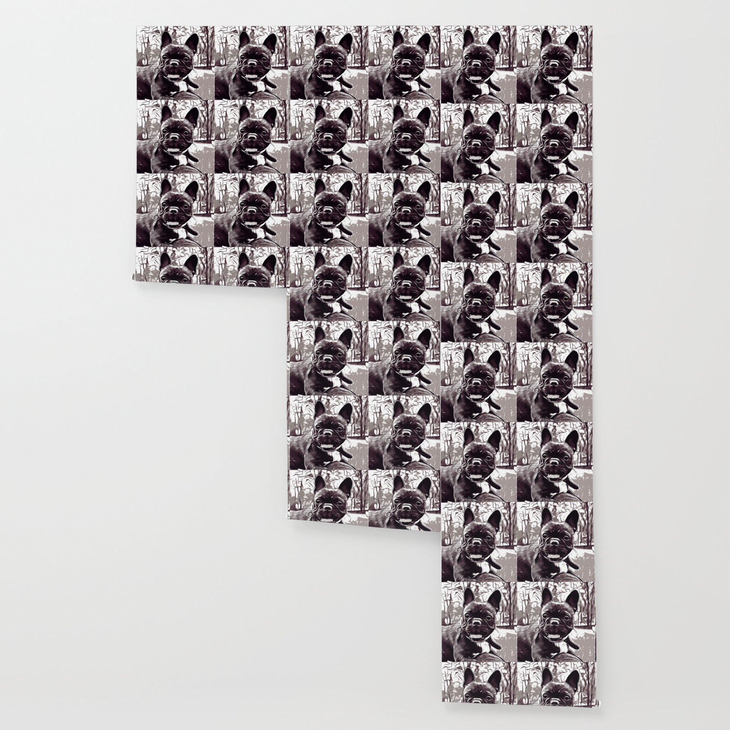 French Bulldog Basketball Vector Art Black White Wallpaper By Gxp