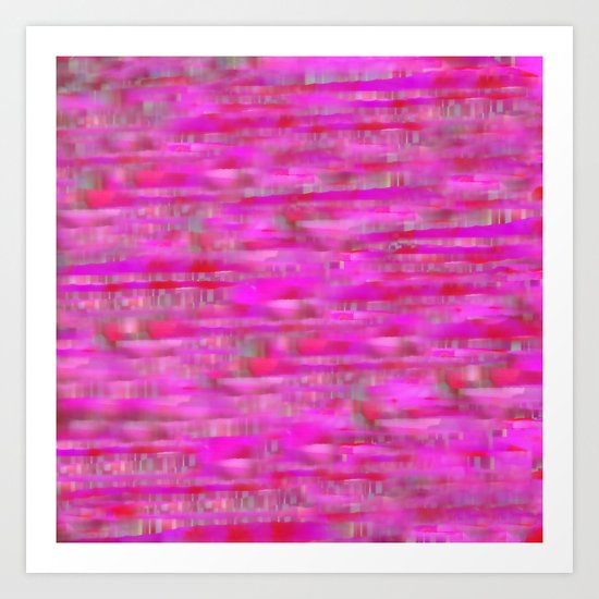 Lines ~ Abstract Pink Art Print