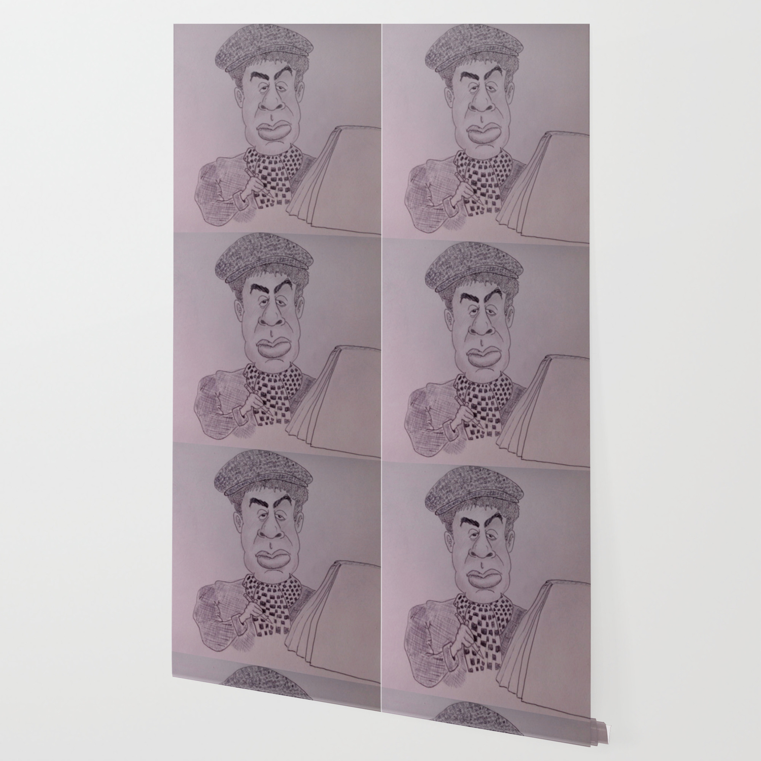 Caricature Of Young Cartoonist Wallpaper By Donhaldo Society6