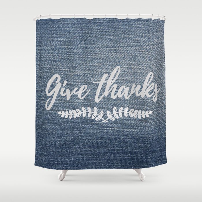 denim shower curtain