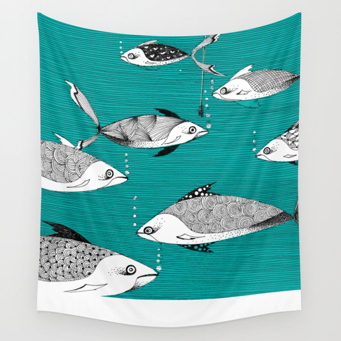 Life of a Fish Wall Tapestry