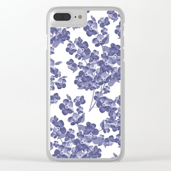 Floral pattern 14 Clear iPhone Case