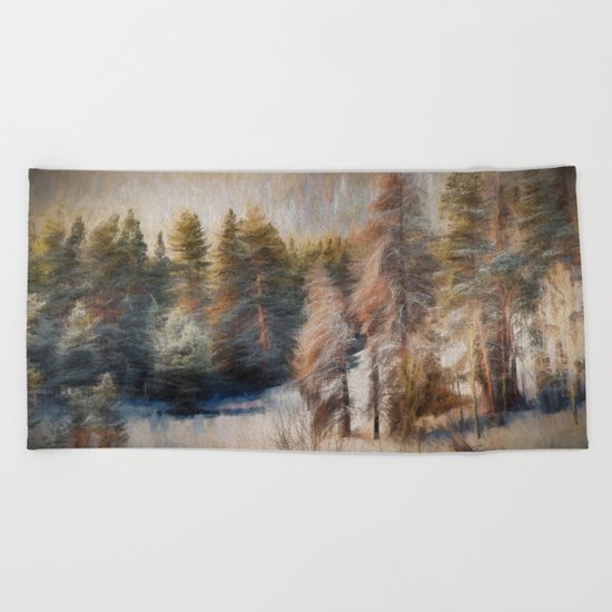Terra Incognita Beach Towel