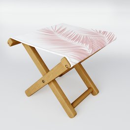 Blush Pink Palm Leaves Dream - Cali Summer Vibes #1 #tropical #decor #art #society6 Folding Stool