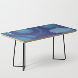 Zen Blue Abstract Shapes of Life  Coffee Table