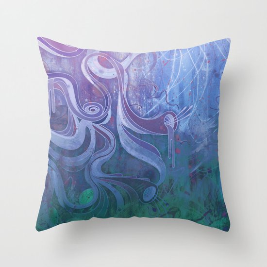 Electric Dreams II Throw Pillow