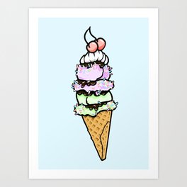 1 for me, and 1 for you Art Print