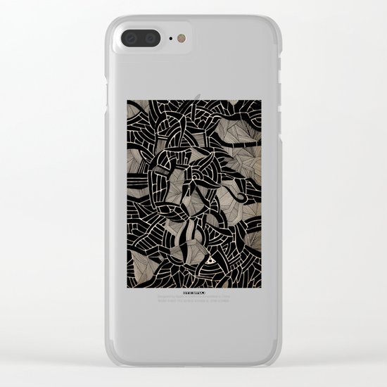 - cosmophobic cow - Clear iPhone Case