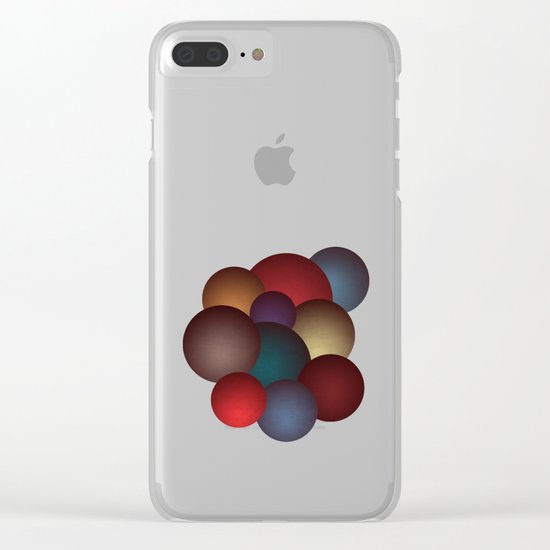 Spheres Clear iPhone Case