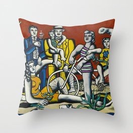 Man in the New Age by Fernand Leger Throw Pillow