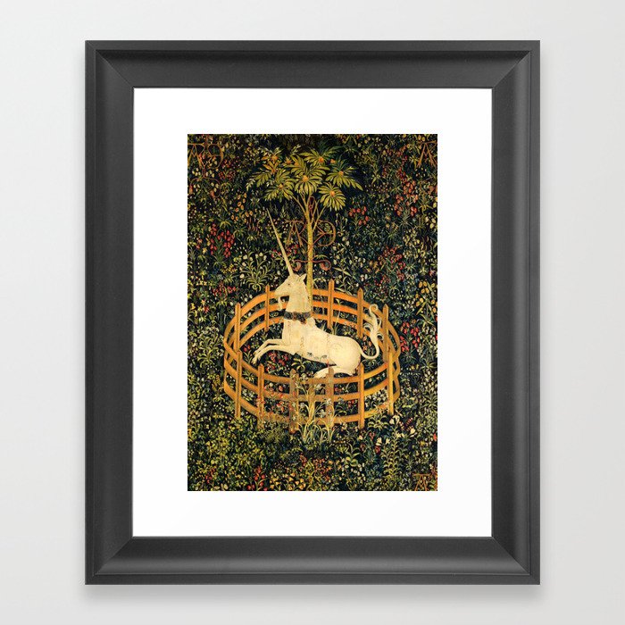 Unicorn in captivity new arrivals print