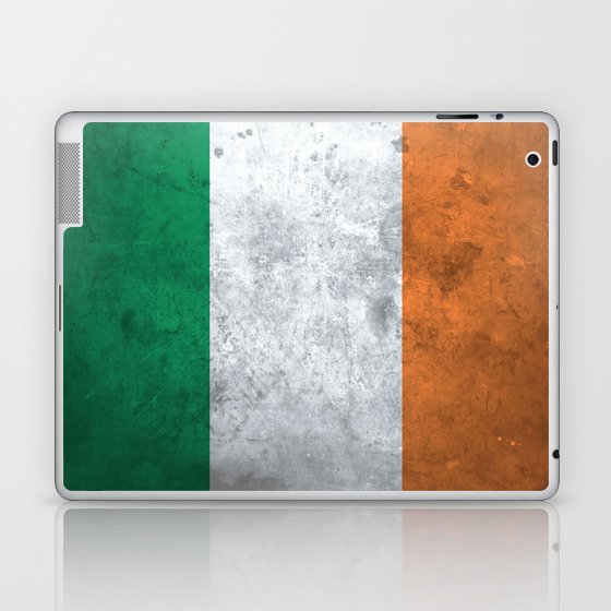 Distressed Irish Flag Laptop & iPad Skin