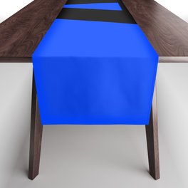 Letter A (Black & Blue) Table Runner
