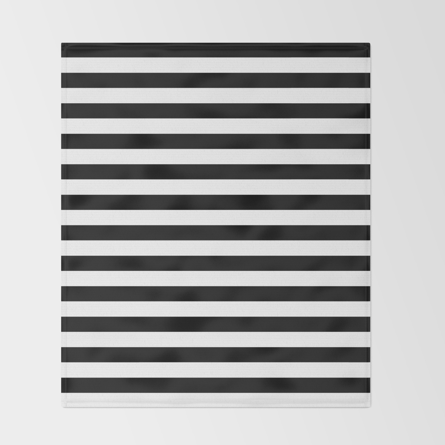 Black And White Horizontal Strips Classic Cabana Stripe Throw Blanket By Koovox Society6