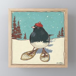 Snowshoe Junco Framed Mini Art Print