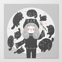 Cat Conjurer Canvas Print