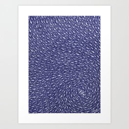 THE CALL III - BLUE - Visothkakvei Art Print