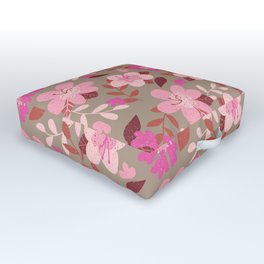 Pinky flowers Outdoor Floor Cushion