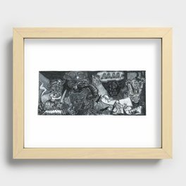 HOTH BATTLE / GUERNICA TRIBUTE  Recessed Framed Print