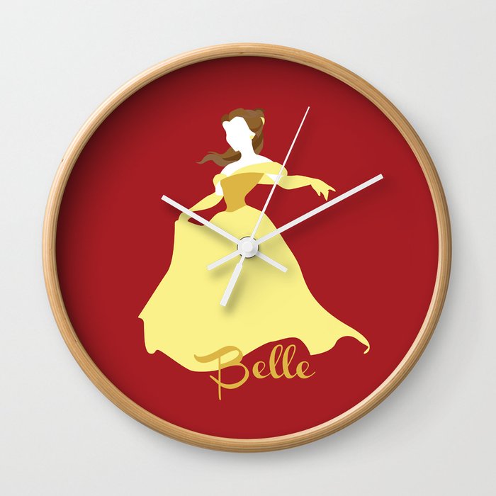 Belle From Beauty And The Beast Wall Clock By Alicewieckowska Society6 Belle From Beauty And The Beast Wall Clock