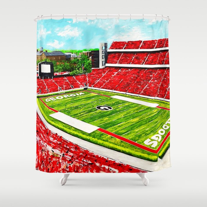 Homecoming in Athens Shower Curtain
