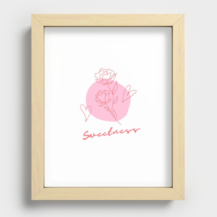 Rose Sweetness  Recessed Framed Print