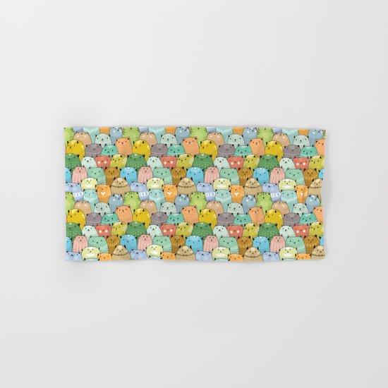 Catz Pattern Hand & Bath Towel