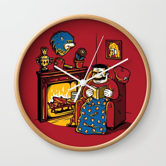 A Quiet Evening at Home Wall Clock