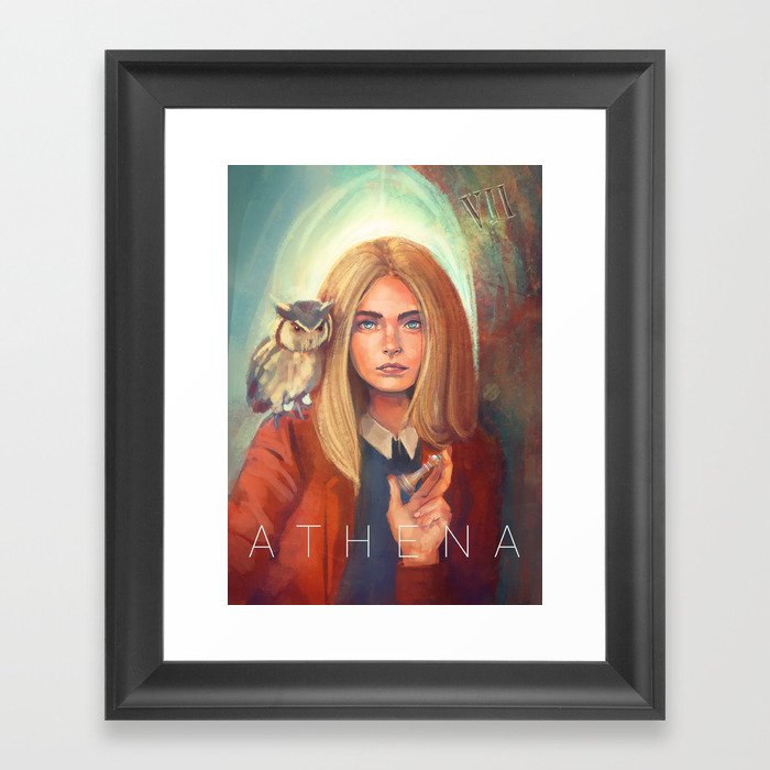 Athena - Goddess of Wisdom Framed Art Print