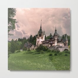 Peles Castle Romania Metal Print