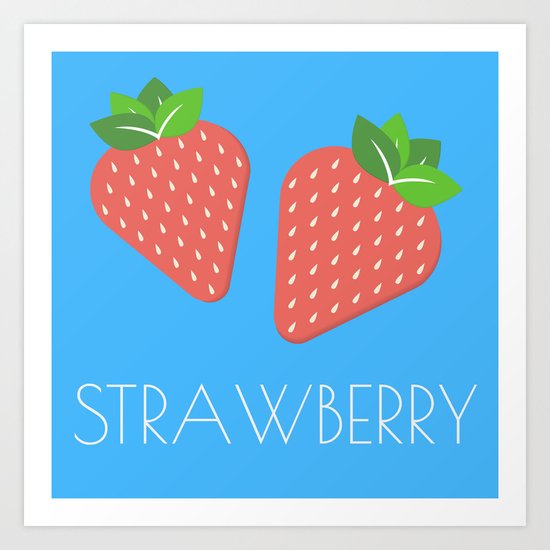 Strawberries Art Print
