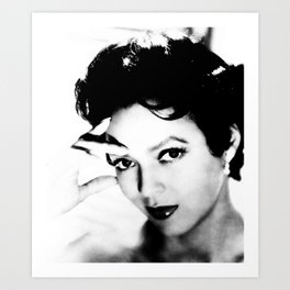 dorothy dandridge black & white photo Art Print