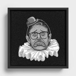 Sad clown Neil Hamburger Framed Canvas