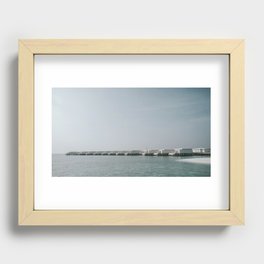 Overwater Villa Recessed Framed Print