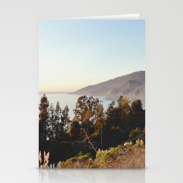california sunset Stationery Cards