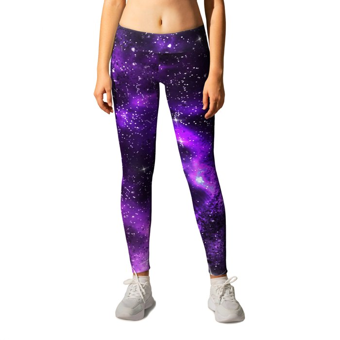 Colorful Universe Nebula Galaxy And Stars Leggings