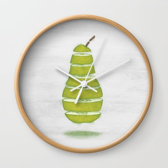 A Pear Apart Wall Clock